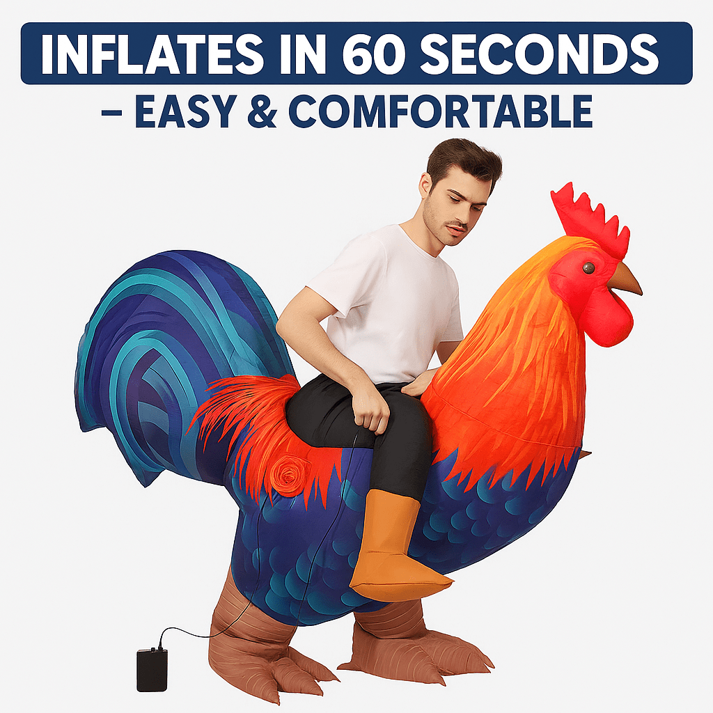 Giant Inflatable Chicken Costume  Adult &amp; Kids Sizes